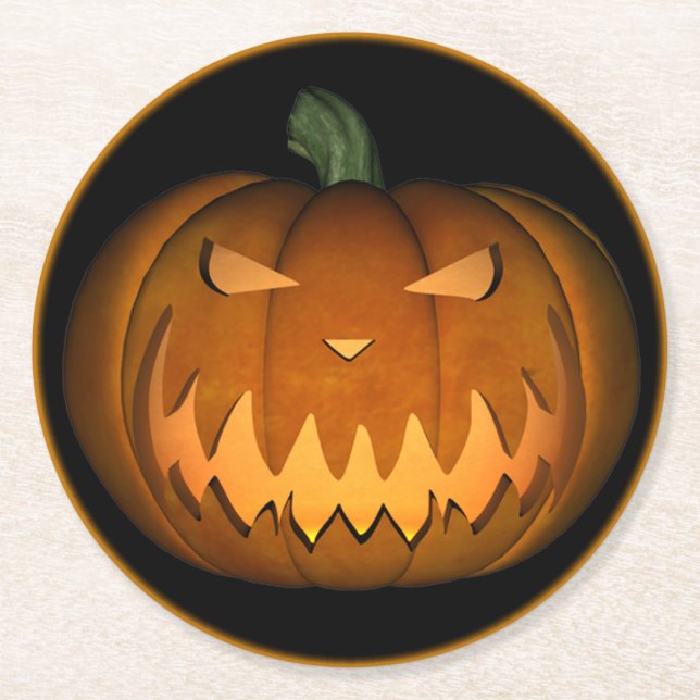 Jack O'lantern Untersetzer (Vorderseite)