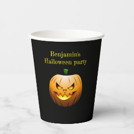 Jack O'lanterns Halloween Night Pappbecher