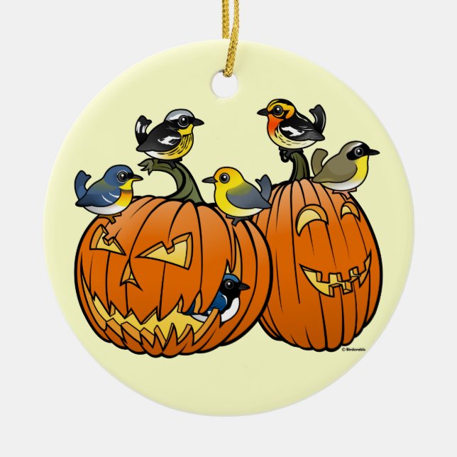 Jack O'Warbler Keramik Ornament (Vorne)