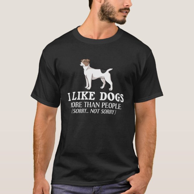 Jack Parson Russell Terrier Dog Puppies Owner T-Shirt (Vorderseite)