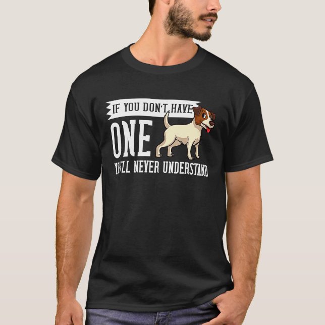 Jack Parson Russell Terrier Dog  Puppies Owner T-Shirt (Vorderseite)