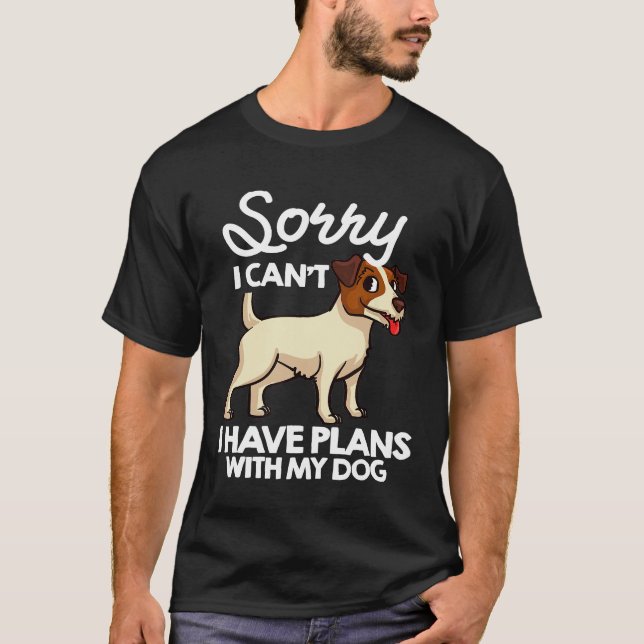 Jack Parson Russell Terrier Dog Welpen Eigentümer T-Shirt (Vorderseite)