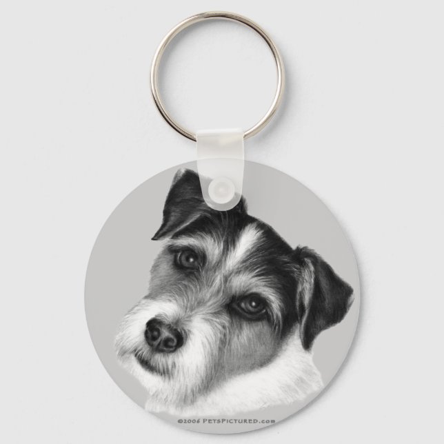 Jack (Parson) Russell Terrier Schlüsselanhänger (Vorderseite)