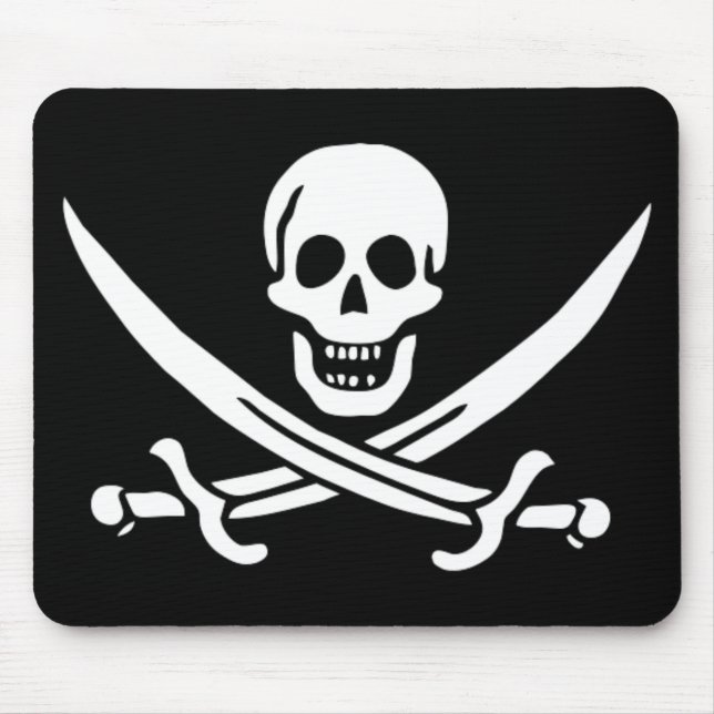 Jack-Piratenflagge Mousepad (Vorne)