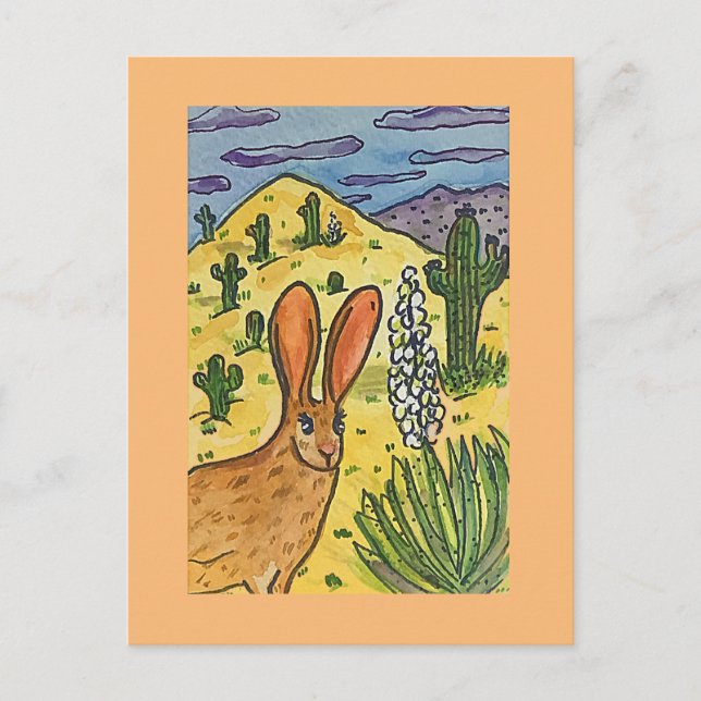 Jack Rabbit, Urkunstparodie Postkarte (Vorderseite)