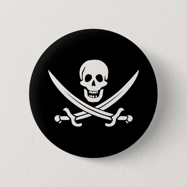 Jack Rackham Pirate Button (Vorderseite)