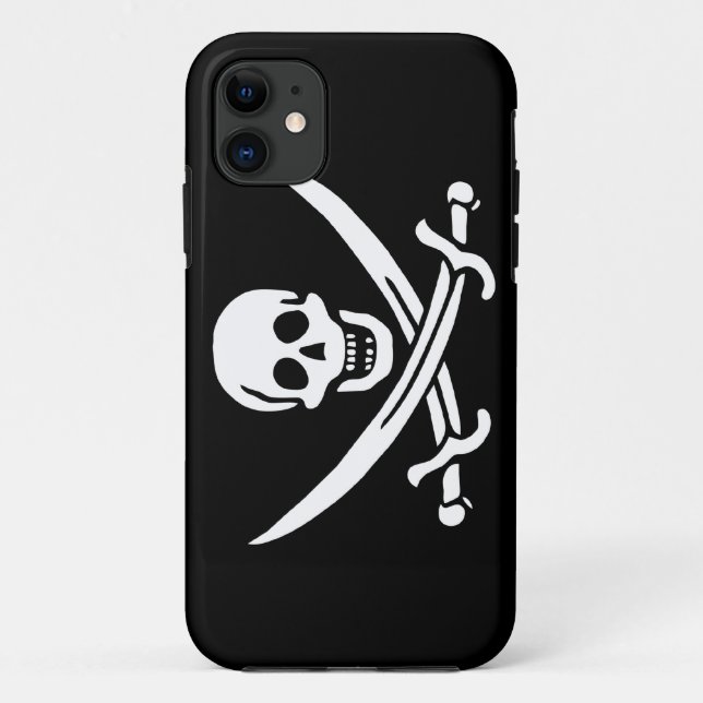 Jack Rackham; Piratenflagge Flag; Pirate Case-Mate iPhone Hülle (Rückseite)