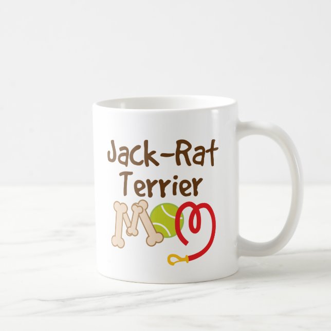 Jack-Ratten-Terrier-Hundezucht-Mama-Geschenk Tasse (Rechts)