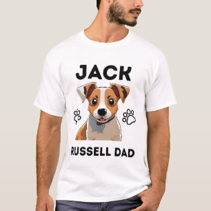 Jack russel Liebhaber Zitat: Jack Russell Papa T-Shirt