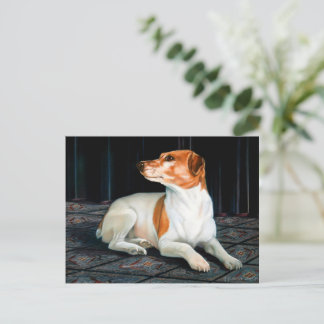 Jack Russel Postcard Postkarte