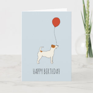 Jack Russel Terrier Birthday Card Karte