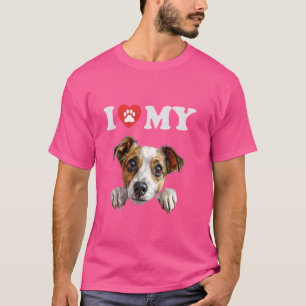 Jack Russel Terrier Ich höre meinen Hund Funny Dog T-Shirt