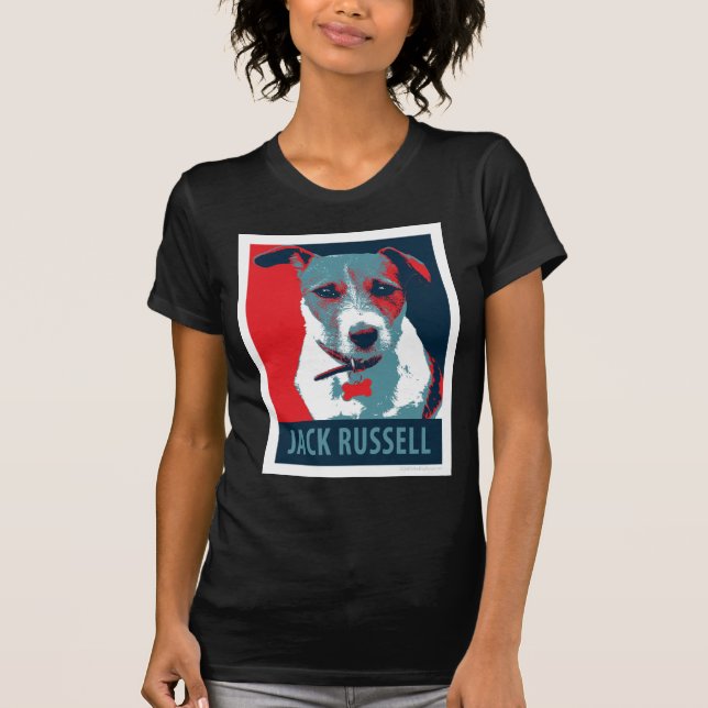 Jack Russel Terrier Politische Hoffnung Parody T-Shirt (Vorderseite)