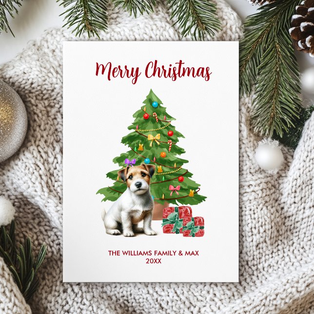 Jack Russel Terrier Weihnachtskarte Feiertagskarte (Von Creator hochgeladen)