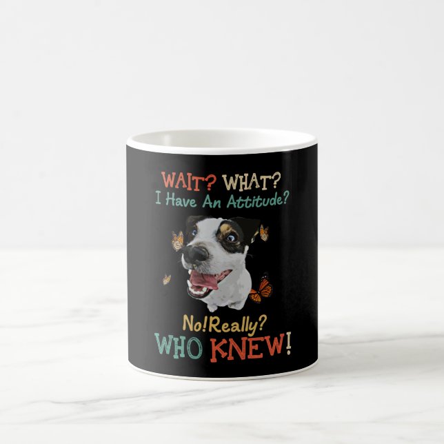 Jack Russel warten, was ich eine Einstellung habe Kaffeetasse (Mittel)