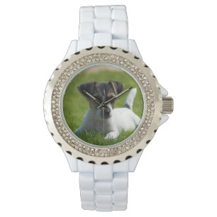 Jack-Russel-Welpe Armbanduhr