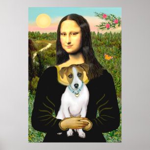 Jack Russell 10 - Mona Lisa Poster