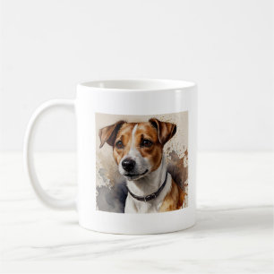 Jack Russell Aqucolor I Liebe Mein Jack Russell Kaffeetasse