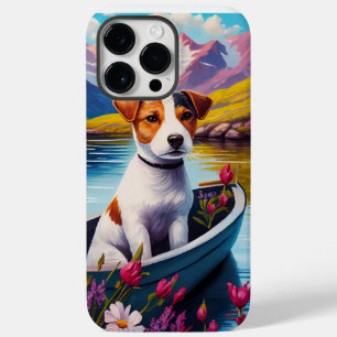 Jack Russell auf einem Paddel: Ein landschaftliche Case-Mate iPhone 14 Pro Max Hülle