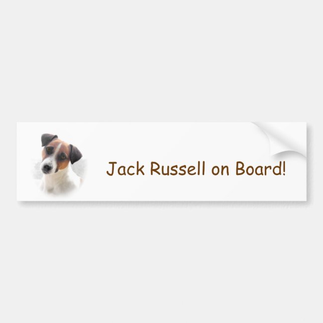Jack-Russell-Autoaufkleber Autoaufkleber (Vorne)