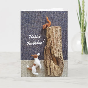 Jack Russell Birthday Card Karte