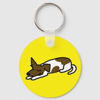 Jack Russell Cartoon Schlüsselring Schlüsselanhänger