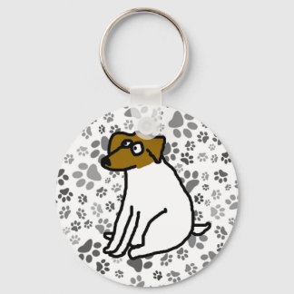 Jack Russell Cartoon Schlüsselring Schlüsselanhänger