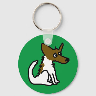 Jack Russell Cartoon Schlüsselring Schlüsselanhänger