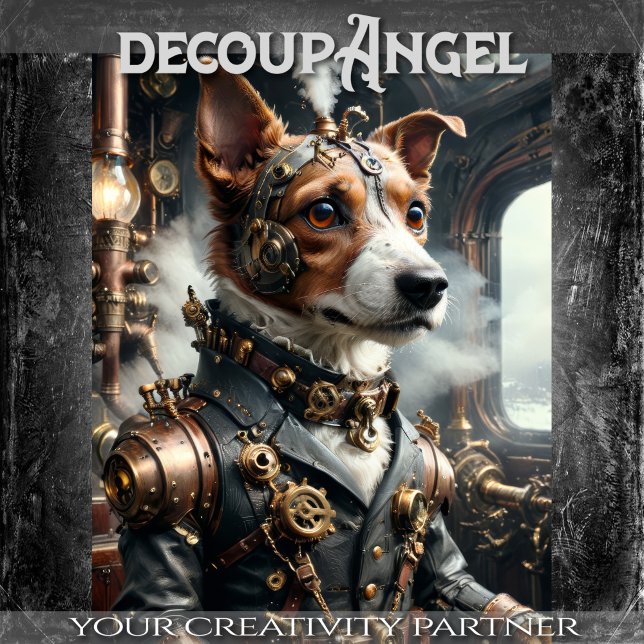 Jack Russell - Decoupage - Seidenpapier (Von Creator hochgeladen)