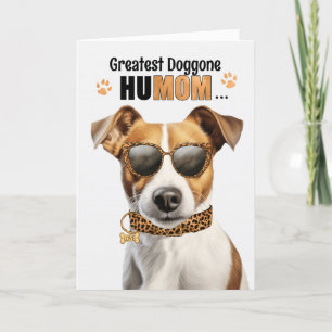 Jack Russell Dog Bester HuMOM Muttertag Feiertagskarte