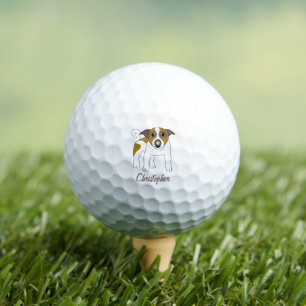 Jack Russell Dog Design Golfball