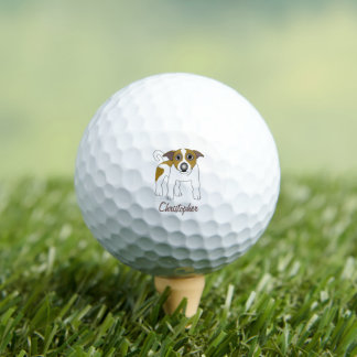 Jack Russell Dog Design Golfball