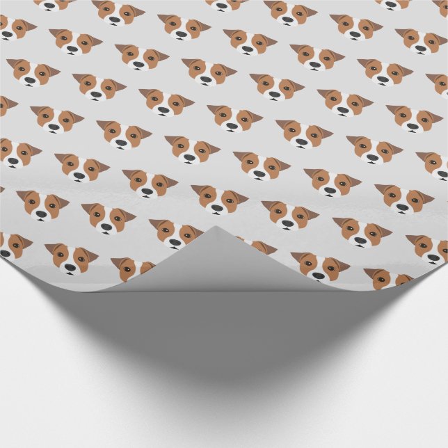 Jack Russell Dog Geschenkpapier (Ecke)