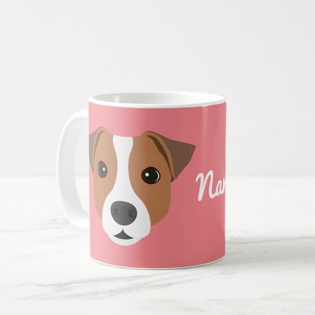 Jack Russell Dog Kaffee Tasse (Vorderseite Links)