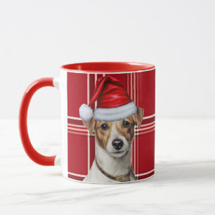 Jack Russell Dog Lover Holiday Kariert Weihnachten Tasse