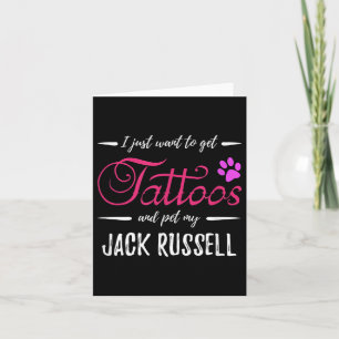 Jack Russell Dog Lover Tattoo Funny Dog Mama Gesch Karte