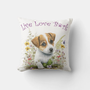Jack Russell Dog Mama Floral Kissen