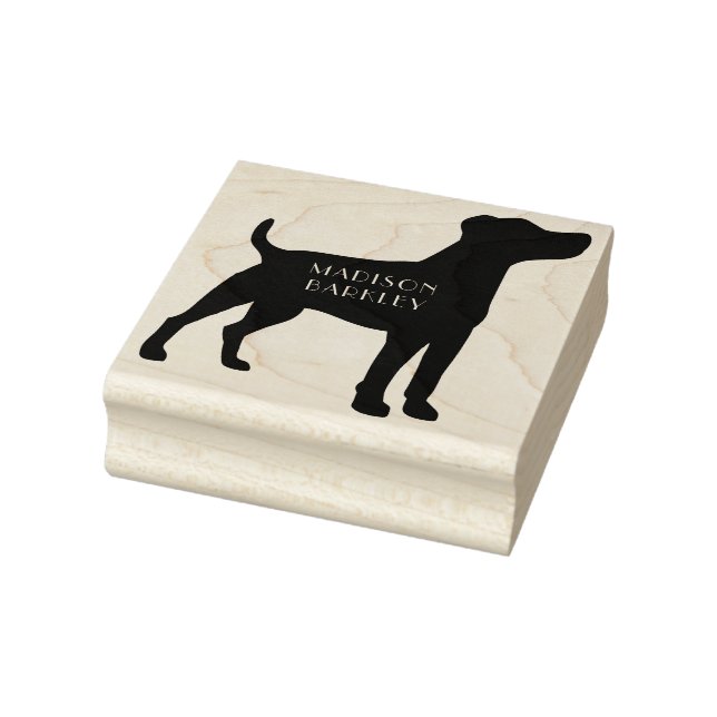 Jack Russell Dog Terrier Puppy Gummistempel (Stempel)