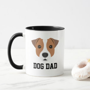 Jack Russell Dog Vater Tasse