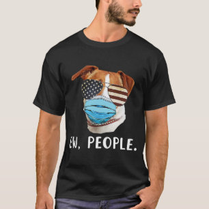 Jack Russell Dog Wear a Face Mask USA Flag Ew P T-Shirt