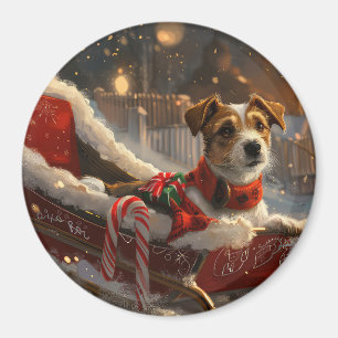 Jack Russell Dog Weihnachtsfest Magnet