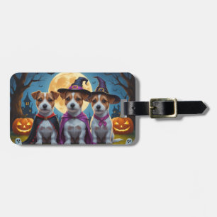 Jack Russell Dogs Pumpkin Halloween Funny Gepäckanhänger