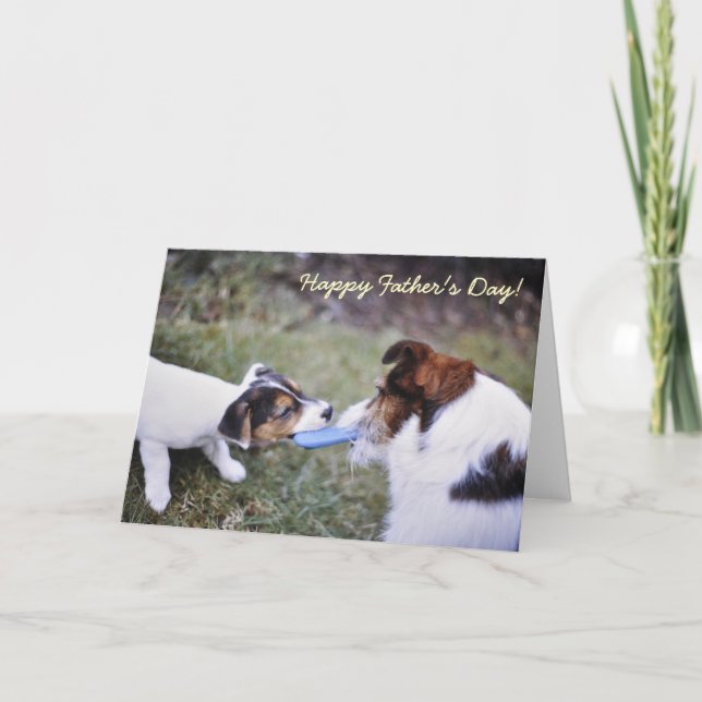 Jack Russell Father's Day Card Karte (Vorderseite)