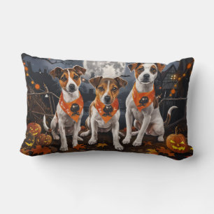 Jack Russell Halloween Spooky Lendenkissen