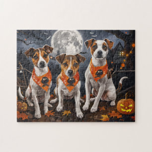 Jack Russell Halloween Spooky Puzzle