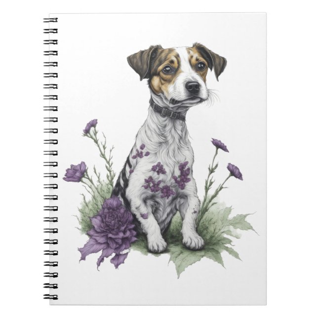 Jack Russell Hund Notizblock (Vorderseite)