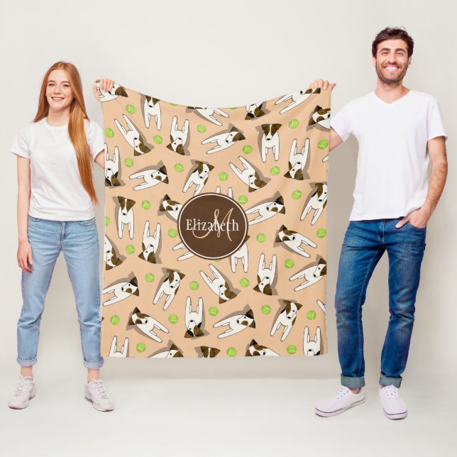 Jack Russell Hunde pfirsichfarben oder jede belieb Fleecedecke (Beispiel)