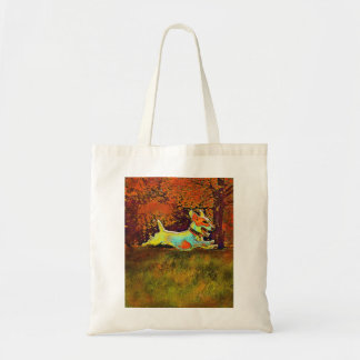 Jack Russell in der Herbst-Taschentasche Tragetasche