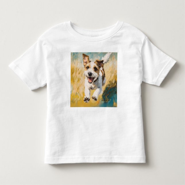 Jack Russell Kleinkind T-shirt (Vorderseite)
