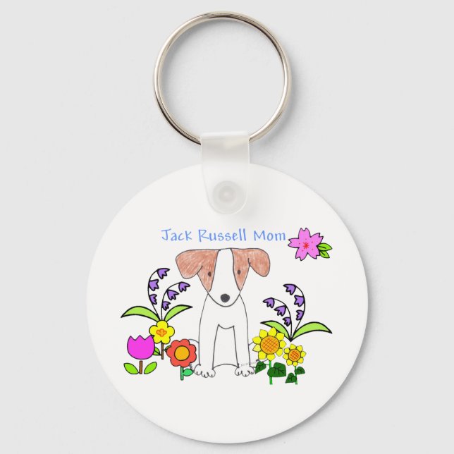 Jack Russell Mama Schlüsselanhänger (Vorderseite)